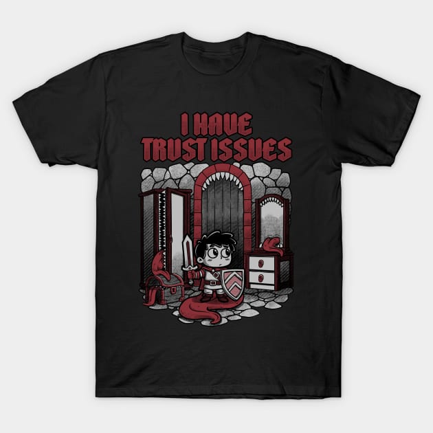 RPG Mimic Trust Issues - Cute Funny Adventure T-Shirt by Studio Mootant